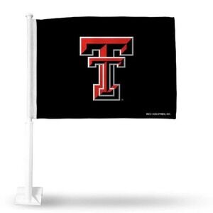 Texas Tech Red Raiders Car Window Flag Black New